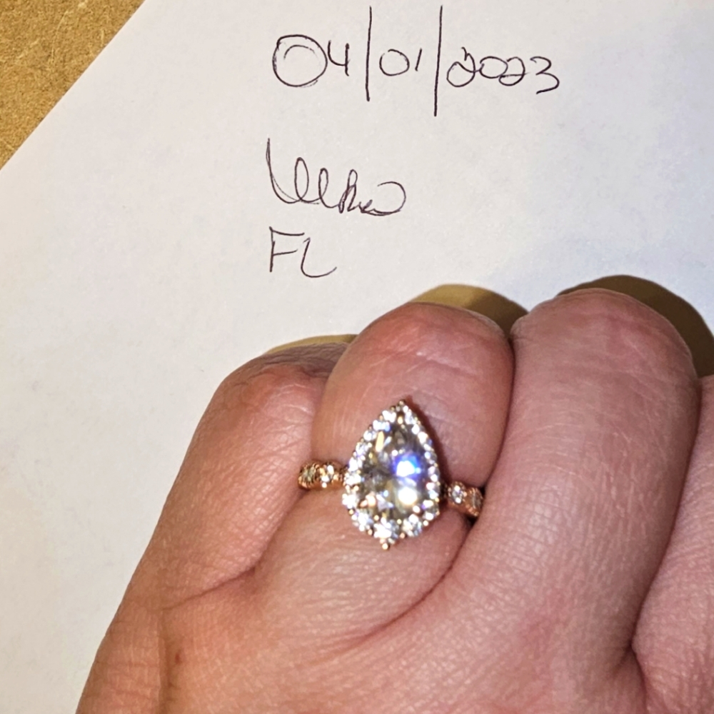 10kt rose gold ring made doveggs. Only ring. Size 7